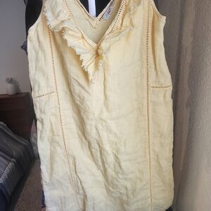 Yellow Sleeveless Top